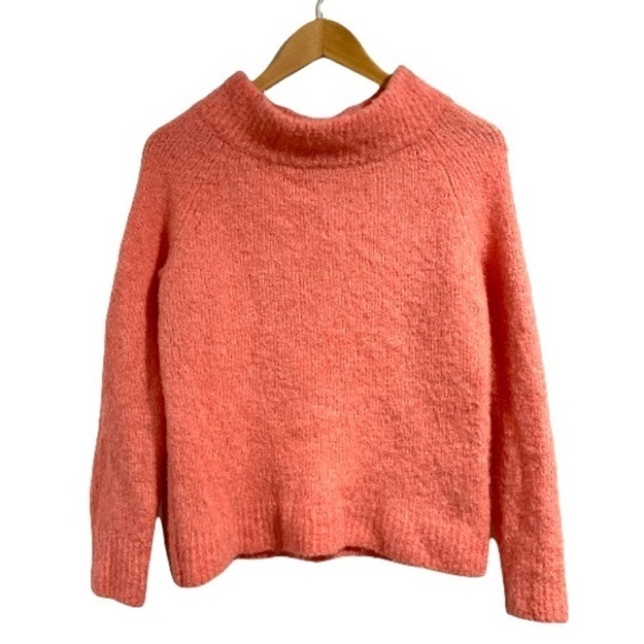 Anthropologie Moth sweater Bedford fuzzy mock‎ neck pullover fuzzy alpaca wool - Picture 1 of 6